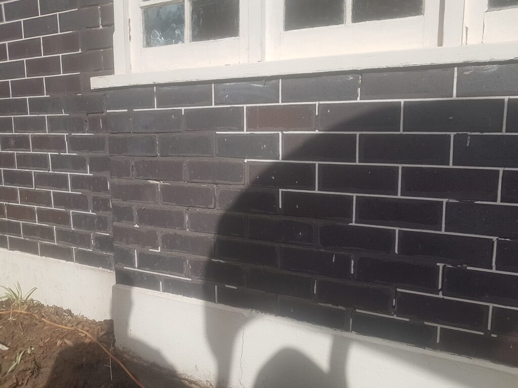 Wall cracks from root attack